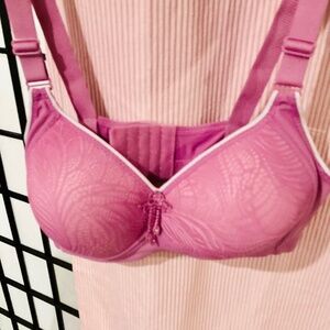 Pink padded bra